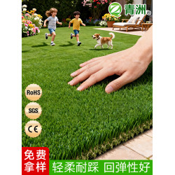 青洲人造仿真草坪塑膠陽台景觀草皮戶外休閒裝飾綠色假草坪