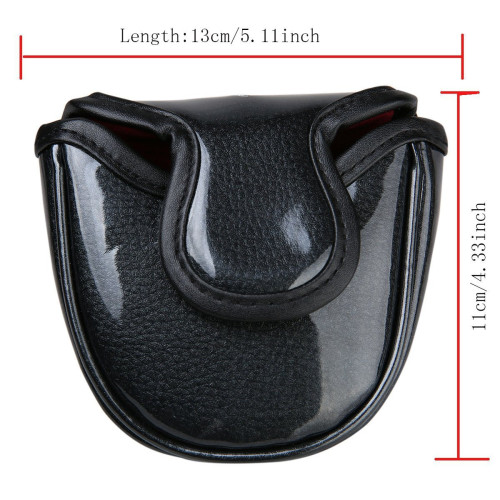 高爾夫推桿套亮面骷髏頭半圓球桿套Mallet putter cover桿頭套 高爾夫推桿套亮面骷髏頭半圓球桿套Mallet putter cover桿頭套