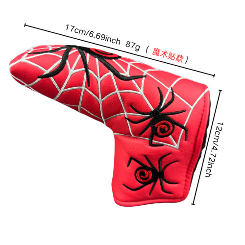 蜘蛛直條推桿帽套速髮高爾夫配件球頭保護套 蜘蛛直條推桿帽套速髮高爾夫配件球頭保護套