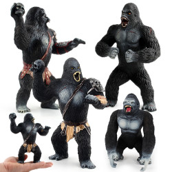  森林動物黑猩猩仿真靜態模猴子野生動物模型玩具