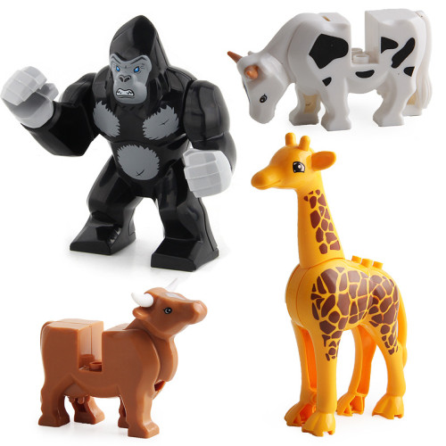 12款野生動物園小顆粒積木鱷魚積木兒童益智拼裝DIY早教玩具 12款野生動物園小顆粒積木鱷魚積木兒童益智拼裝DIY早教玩具