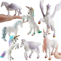 兒童歐洲神話傳說天馬獨角獸女孩玩具動物模型多款可選
