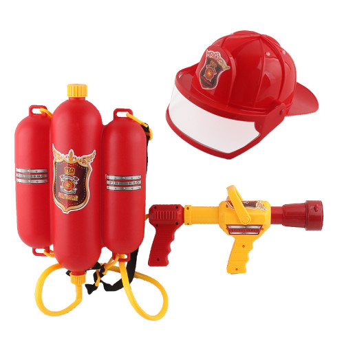 沙灘遊戯玩具消防員後背包水槍兒童夏季暑假沙灘抽拉式大號噴水槍 沙灘遊戯玩具消防員後背包水槍兒童夏季暑假沙灘抽拉式大號噴水槍