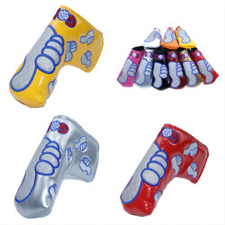 大拇指L推桿帽套 桿頭套 磁鐵直條推桿套高爾夫配件