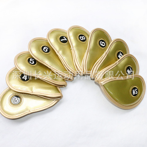 高爾夫球桿套 保護套鐵桿套空白 鑽石PU魔術貼 高爾夫球桿套 保護套鐵桿套空白 鑽石PU魔術貼