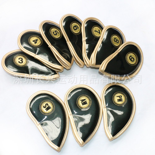 高爾夫球桿套 保護套鐵桿套空白 鑽石PU魔術貼 高爾夫球桿套 保護套鐵桿套空白 鑽石PU魔術貼