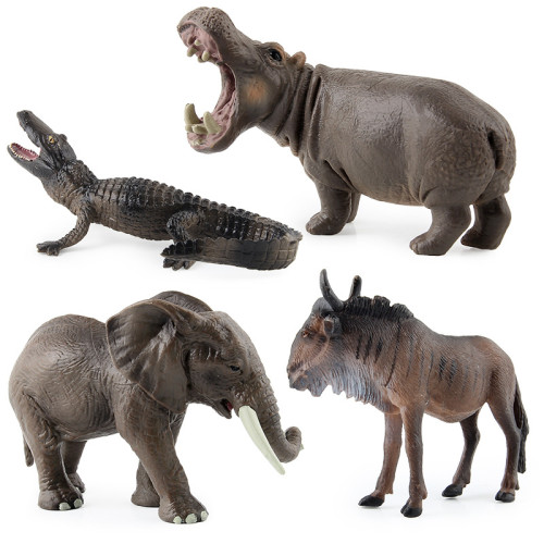 12件套塑膠動物收納盒套裝 斑馬大象長頸鹿動物模型擺件 12件套塑膠動物收納盒套裝 斑馬大象長頸鹿動物模型擺件