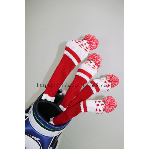 高爾夫球桿帽套 保護套 針織毛線套 女用 高爾夫球桿帽套 保護套 針織毛線套 女用