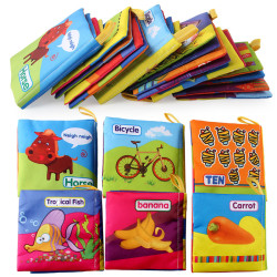 兒童啓矇早教布書 撕不爛可水洗可撕咬嬰兒早教認知書籍