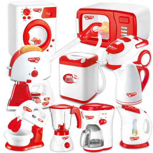 兒童過家家廚房玩具小家電微波爐洗衣機吸塵器女孩玩具 兒童過家家廚房玩具小家電微波爐洗衣機吸塵器女孩玩具