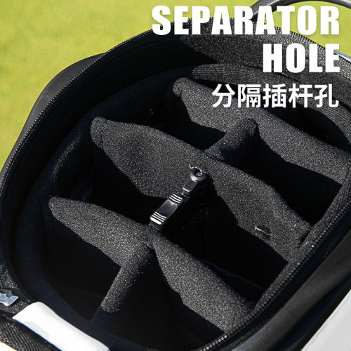 PGM 高爾夫球包男高級撲克綉花伸縮球帽球包萬向航空四輪平推球包