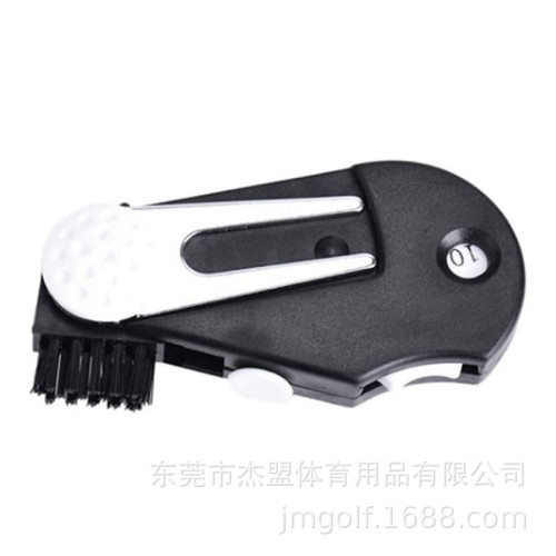 高爾夫清潔刷多功能 五合一工具叉果嶺修復叉計分器可攜式