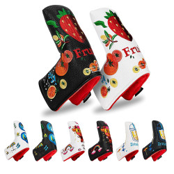 新款高爾夫球桿推桿帽套PU直條保護套磁鐵閉合