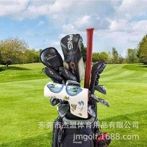 新款高爾夫球桿推桿帽套PU直條保護套磁鐵閉合 新款高爾夫球桿推桿帽套PU直條保護套磁鐵閉合