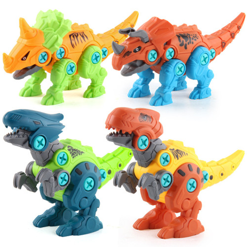 兒童電動擰螺絲恐龍積木拼裝拆卸 科教螺母拆裝組合套裝 兒童電動擰螺絲恐龍積木拼裝拆卸 科教螺母拆裝組合套裝