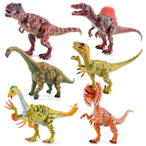 侏羅紀恐龍仿真動物擺件玩具 關節可動雙脊龍新劍龍恐龍模型套裝 侏羅紀恐龍仿真動物擺件玩具 關節可動雙脊龍新劍龍恐龍模型套裝