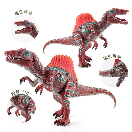 侏羅紀恐龍仿真動物擺件玩具 關節可動雙脊龍新劍龍恐龍模型套裝 侏羅紀恐龍仿真動物擺件玩具 關節可動雙脊龍新劍龍恐龍模型套裝