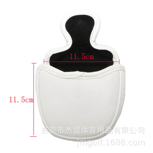 高爾夫球桿帽套 骷髏頭金屬鉚釘保護套 一號木球道木UT推桿套專用