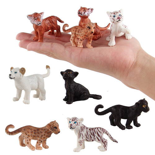 兒童桌面沙盤農場迷你動物模型奶牛綿羊兔子狗實心靜態雞鴨鵞擺件