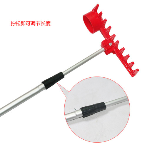 高爾夫球場設備 球場用品園藝迷你塑膠雙面沙耙 高爾夫鋁桿沙耙