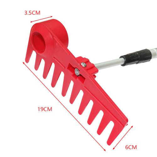 高爾夫球場設備 球場用品園藝迷你塑膠雙面沙耙 高爾夫鋁桿沙耙