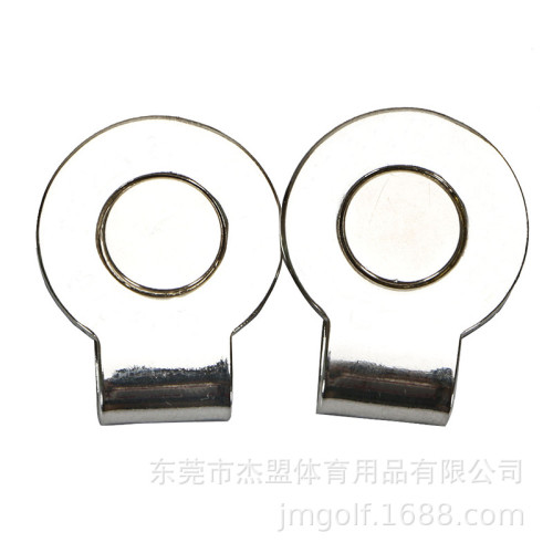 golf新款金屬馬克圓幣銀色球位標2520磁吸球標帽夾高爾夫配件