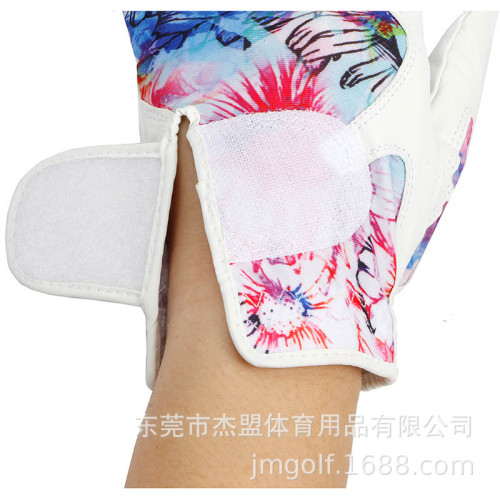 高爾夫手套女士golf雙手羊皮耐磨透氣時尚運動花色潮流元素高彈力 高爾夫手套女士golf雙手羊皮耐磨透氣時尚運動花色潮流元素高彈力