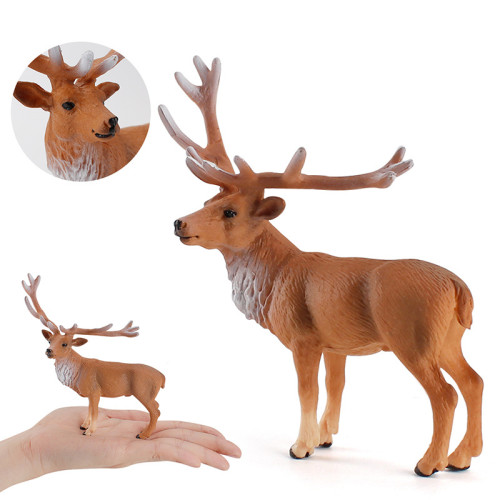 兒童實心動物模型 仿真梅花鹿火雞白熊俊馬狐狸模型玩具 兒童實心動物模型 仿真梅花鹿火雞白熊俊馬狐狸模型玩具