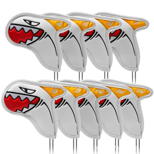 鯊魚鐵桿套 高爾夫球桿頭套 球頭帽套 高爾夫桿套保護套Golf 鯊魚鐵桿套 高爾夫球桿頭套 球頭帽套 高爾夫桿套保護套Golf