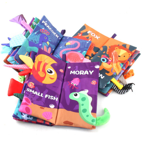 家 兒童早教帶BB叫尾巴布書 撕不爛響紙啓矇嬰兒書禮品玩具 家 兒童早教帶BB叫尾巴布書 撕不爛響紙啓矇嬰兒書禮品玩具