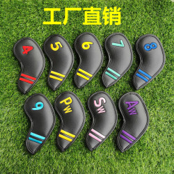 出口高爾夫球桿套桿頭套保護套球頭帽套鐵桿桿套數字刺綉