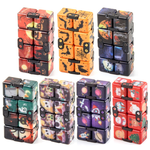 新款 聖誕節減壓魔方玩具 萬聖節新奇特二階魔方禮品玩具