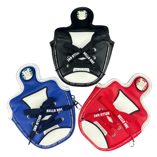 新款韓版帆布鞋一字推桿套個性高爾夫L形直條磁吸球桿頭保護帽套 新款韓版帆布鞋一字推桿套個性高爾夫L形直條磁吸球桿頭保護帽套