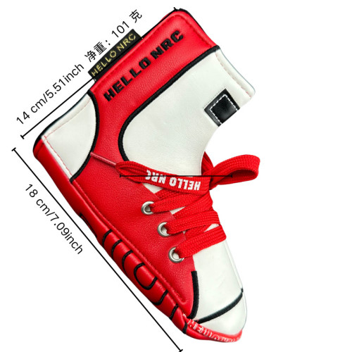 新款韓版帆布鞋一字推桿套個性高爾夫L形直條磁吸球桿頭保護帽套 新款韓版帆布鞋一字推桿套個性高爾夫L形直條磁吸球桿頭保護帽套