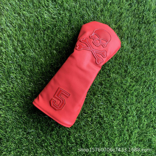 骷髏高爾夫球桿頭套 1號木球道木小雞腿桿套 golf球頭保護套 骷髏高爾夫球桿頭套 1號木球道木小雞腿桿套 golf球頭保護套