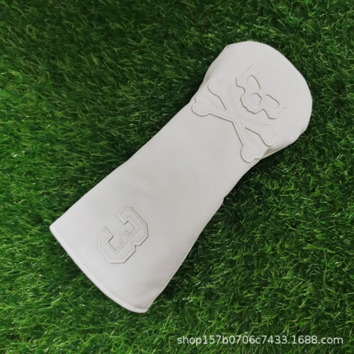 骷髏高爾夫球桿頭套 1號木球道木小雞腿桿套 golf球頭保護套 骷髏高爾夫球桿頭套 1號木球道木小雞腿桿套 golf球頭保護套