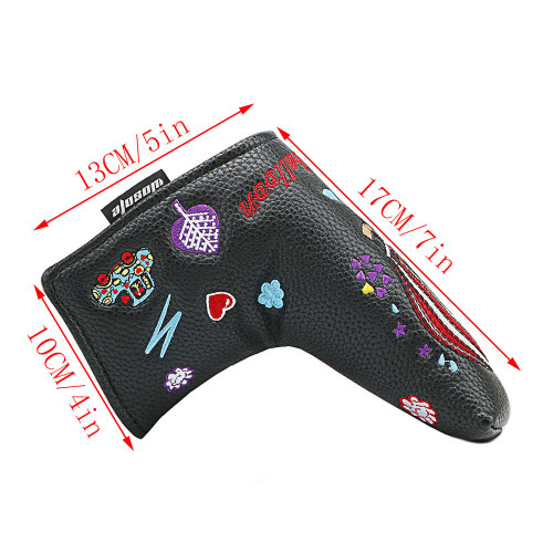 磁鐵直條推桿套 Golf head cover高爾夫球桿帽套 磁鐵直條推桿套 Golf head cover高爾夫球桿帽套