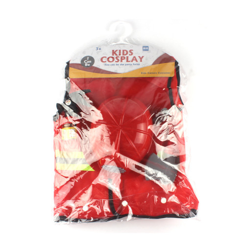 6件套兒童仿真消防表演服套裝 角色扮演演出服舞台玩具 6件套兒童仿真消防表演服套裝 角色扮演演出服舞台玩具