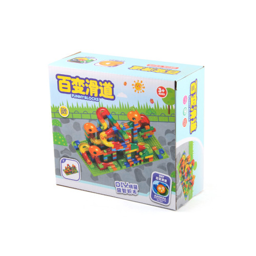 新品 366PC小顆粒積木玩具 滾珠積木軌道DIY拼裝男孩女孩禮物 新品 366PC小顆粒積木玩具 滾珠積木軌道DIY拼裝男孩女孩禮物