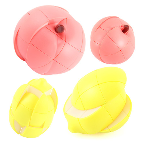 兒童新款水果魔方套裝系列 桃子梨檸檬水果扭轉方塊新奇特玩具 兒童新款水果魔方套裝系列 桃子梨檸檬水果扭轉方塊新奇特玩具