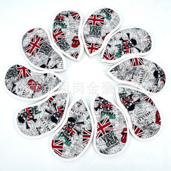 紅米字藍米字骷髏頭英國骷顱10點鐵桿套帽套高爾夫球桿套