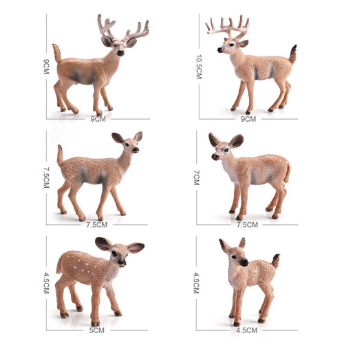 家白尾鹿6件套仿真動物模型 公仔擺件模型沙盤擺件禮品玩具 家白尾鹿6件套仿真動物模型 公仔擺件模型沙盤擺件禮品玩具