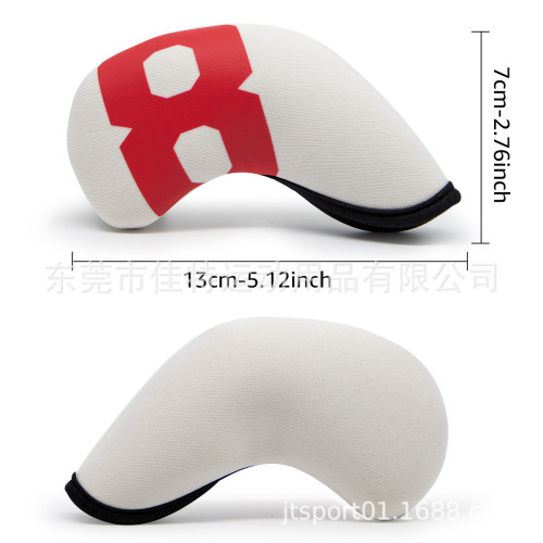 新款潛水料高爾夫鐵桿套4-9PSAX10個裝Golf Iron Head Cover通用 新款潛水料高爾夫鐵桿套4-9PSAX10個裝Golf Iron Head Cover通用