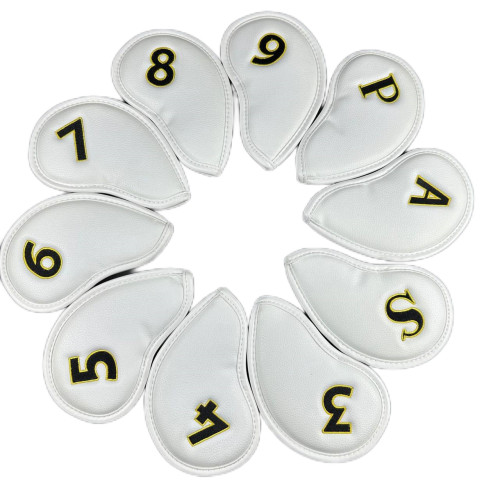 高爾夫數字刺綉鐵桿頭套 10點鐵桿套 保護套防水耐磨桿套簡約款 高爾夫數字刺綉鐵桿頭套 10點鐵桿套 保護套防水耐磨桿套簡約款