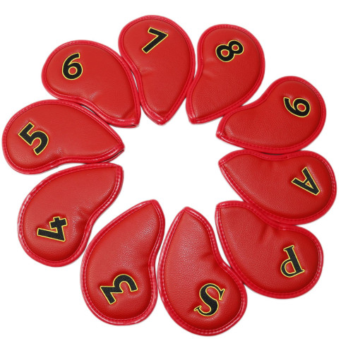 高爾夫數字刺綉鐵桿頭套 10點鐵桿套 保護套防水耐磨桿套簡約款 高爾夫數字刺綉鐵桿頭套 10點鐵桿套 保護套防水耐磨桿套簡約款