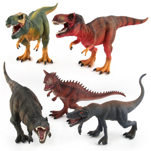 侏羅紀實心仿真恐龍模型套裝 異特龍食肉牛龍型模型 侏羅紀實心仿真恐龍模型套裝 異特龍食肉牛龍型模型