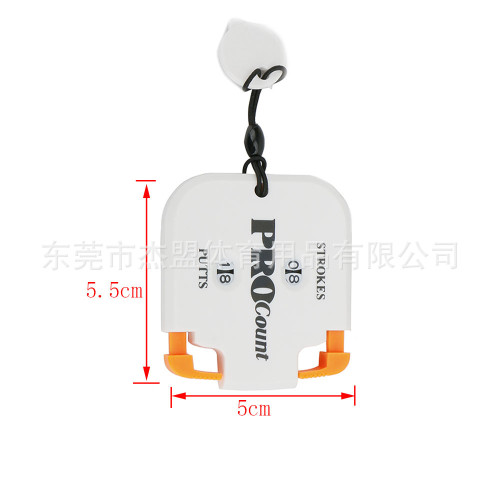 新款高爾夫計分器雙人計分板球迷配件小巧攜帶方便方形計數器