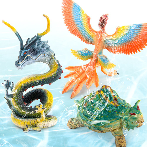 家 兒童仿真神話飛龍神獸 青龍硃雀白虎玄武擺件動物玩具 家 兒童仿真神話飛龍神獸 青龍硃雀白虎玄武擺件動物玩具