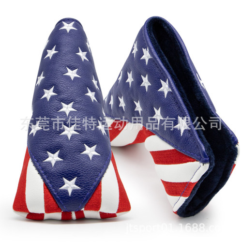 高爾夫球桿套一字推桿套Mallet直條L型桿頭套Putter半圓golf用品