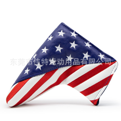 高爾夫球桿套一字推桿套Mallet直條L型桿頭套Putter半圓golf用品